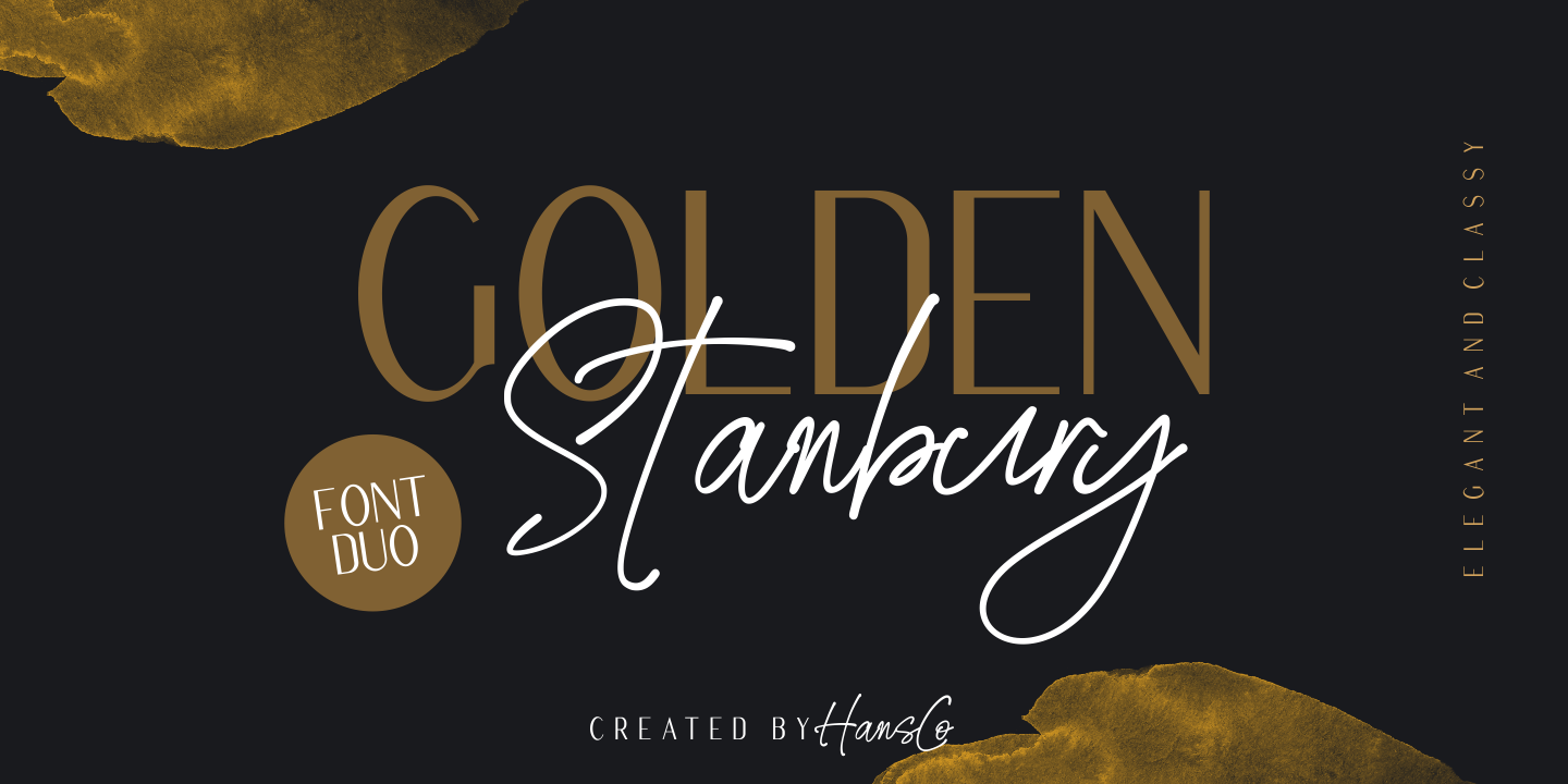 Example font Golden Stanbury #1